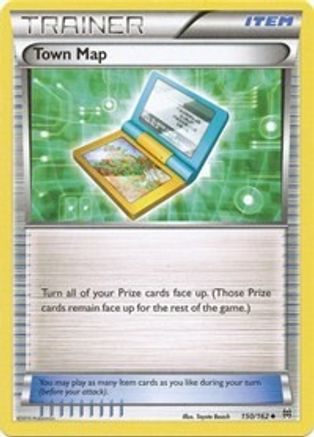 Town Map 150/162 [XY  BREAKthrough]  - Reverse Holofoil