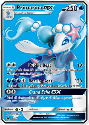 Primarina GX SM39 [SM Promos]  - Holofoil
