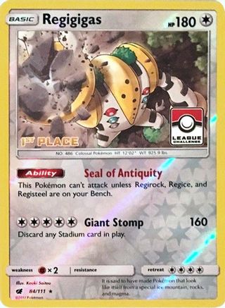 Regigigas 084/111 [League & Championship Cards]  - Reverse Holofoil