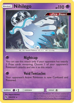 Nihilego 106/214 [SM  Lost Thunder]  - Holofoil