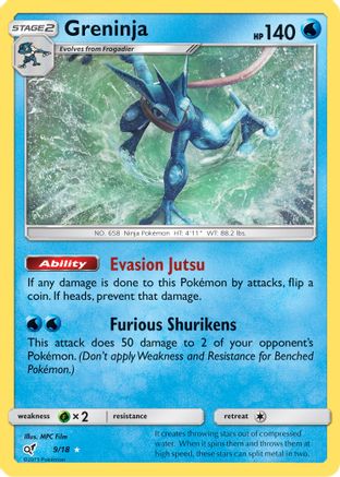 Greninja 009/18 [Detective Pikachu]  - Holofoil