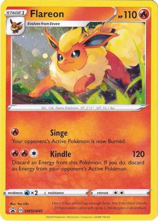 Flareon SWSH041 [SWSH Sword & Shield Promo Cards]  - Holofoil