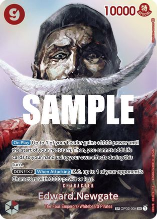 Edward.Newgate (SP) (OP02-004)  [Kingdoms of Intrigue] Foil