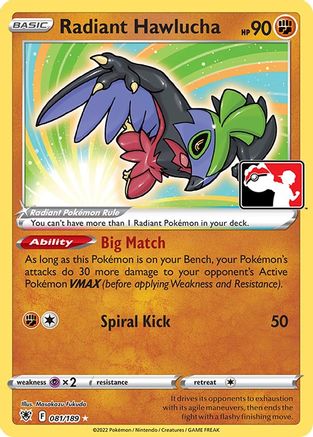 Radiant Hawlucha 081 [Prize Pack Series Cards]  - Holofoil