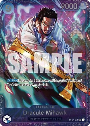 Dracule Mihawk (Treasure Cup 2024) (OP01-070)  [One Piece Promotion Cards] Foil