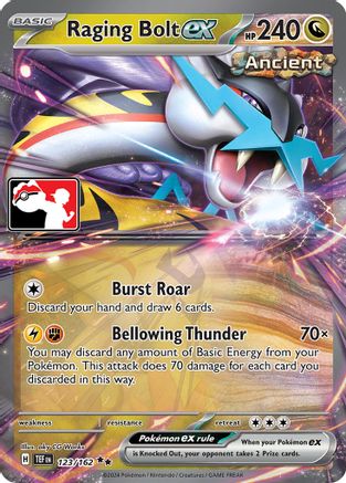 Raging Bolt ex 123/162 [Prize Pack Series Cards]  - Holofoil