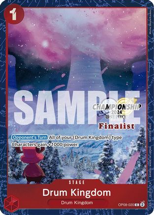 Drum Kingdom (Championship 2024 Finalist Card Set) (OP08-020)  [One Piece Promotion Cards] Foil