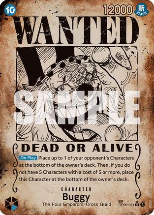 Buggy (051) (Wanted Poster) (OP09-051)  [Emperors in the New World] Foil