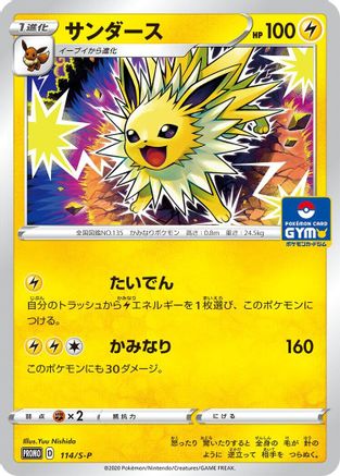 Jolteon - 114/S-P (114/S-P) [JP SP Sword  Shield Promos]