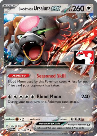 Bloodmoon Ursaluna ex 141 [Prize Pack Series Cards]  - Holofoil
