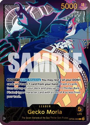 Gecko Moria (SPR) (OP06-080)  [Extra Booster: Anime 25th Collection] Foil
