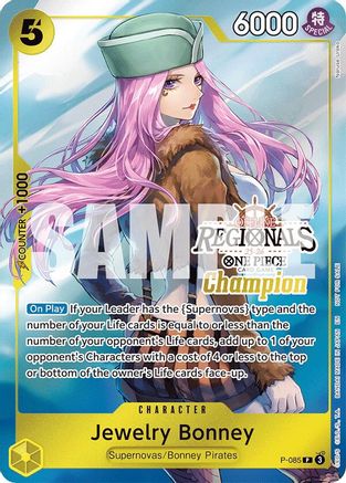 Jewelry Bonney (Offline Regional Champion Card Set 2025 Vol.2) (P-085)  [One Piece Promotion Cards] Foil
