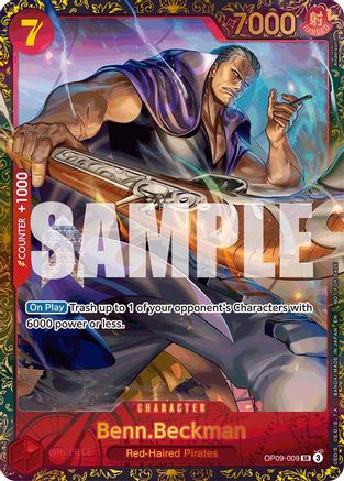 Benn.Beckman (Championship 25-26 Offline Regionals Season 2) (OP09-009)  [One Piece Promotion Cards] Foil