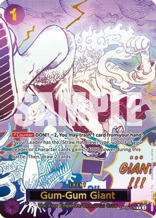 Gum-Gum Giant (Alternate Art) (OP09-078)  [Premium Booster -The Best- Vol. 2] Foil