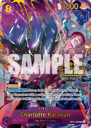 Charlotte Katakuri (Japanese Version 3rd Anniversary Set) (OP11-067)  [One Piece Promotion Cards] Foil