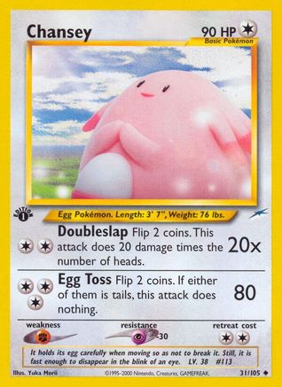 Chansey 031/105 [Neo Destiny]  - 1st Edition