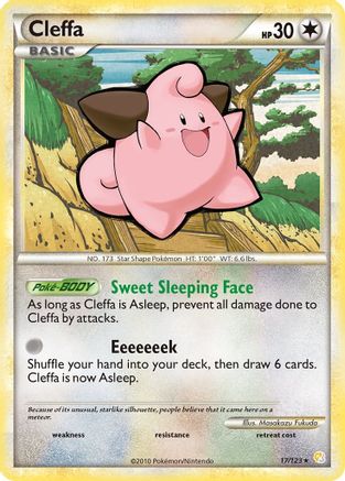 Cleffa 017 [HeartGold SoulSilver]  - Reverse Holofoil