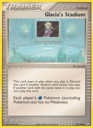 Glacia's Stadium 076 [Power Keepers]  - Reverse Holofoil
