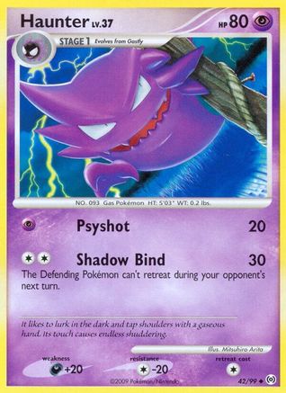Haunter (42) 042/99 [Arceus]  - Reverse Holofoil