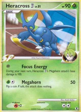 Heracross E4 024 [Rising Rivals]  - Reverse Holofoil