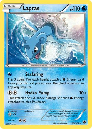 Lapras 035/146 [XY Base Set]  - Reverse Holofoil