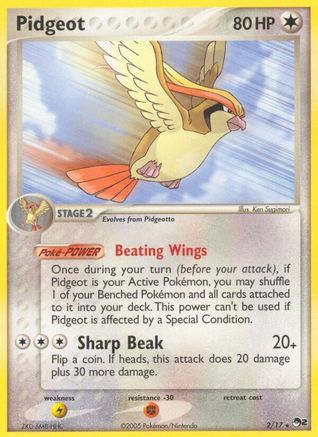 Pidgeot 002/017 [POP Series 2]  - Holofoil