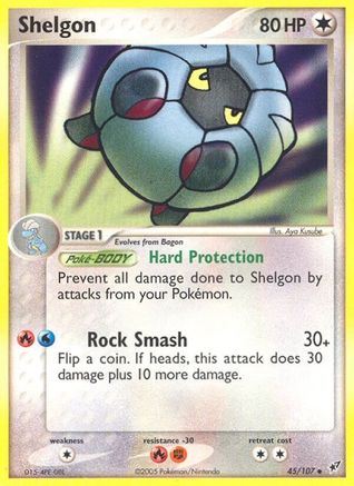 Shelgon 045 [Deoxys]  - Reverse Holofoil