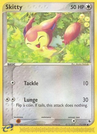 Skitty 071/109 [Ruby and Sapphire]  - Reverse Holofoil
