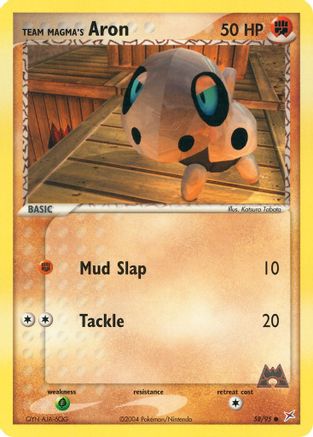 Team Magma's Aron 058/95 [Team Magma vs Team Aqua]  - Reverse Holofoil